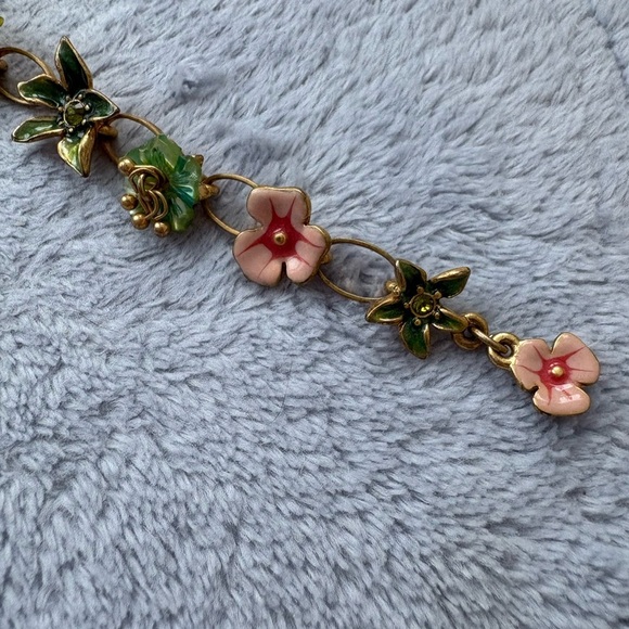 NWT Pilgrim Floral Summer Flower Long Necklace & Bracelet Set with Gold Hardware - Picture 9 of 15